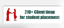 200+ Clients Tieup for Student Placement