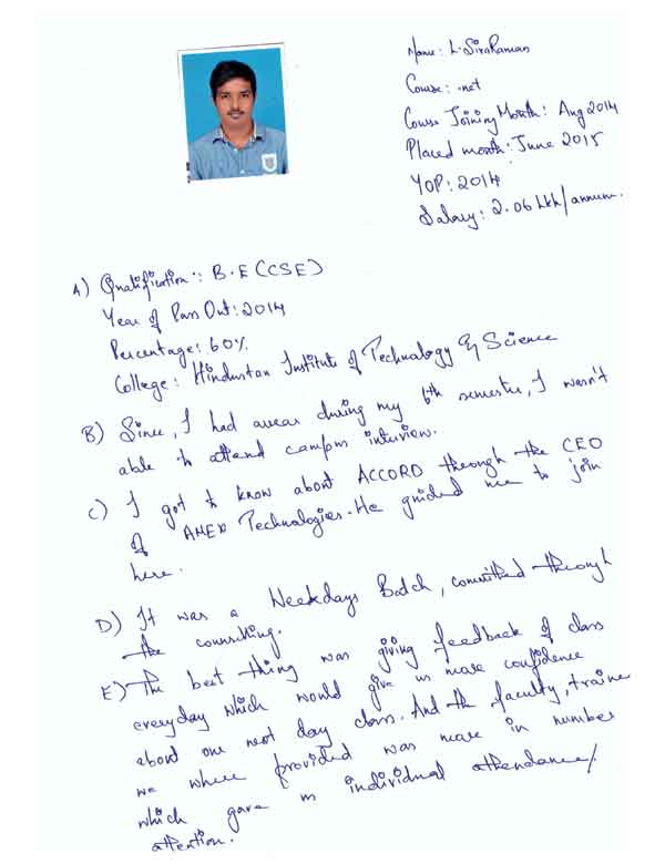 Dot Student Testimonial