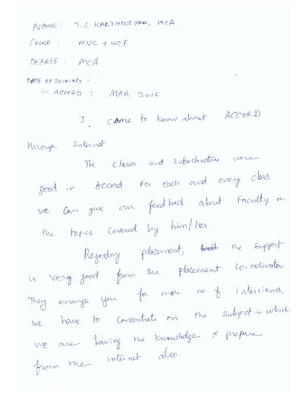 Dot Student Testimonial