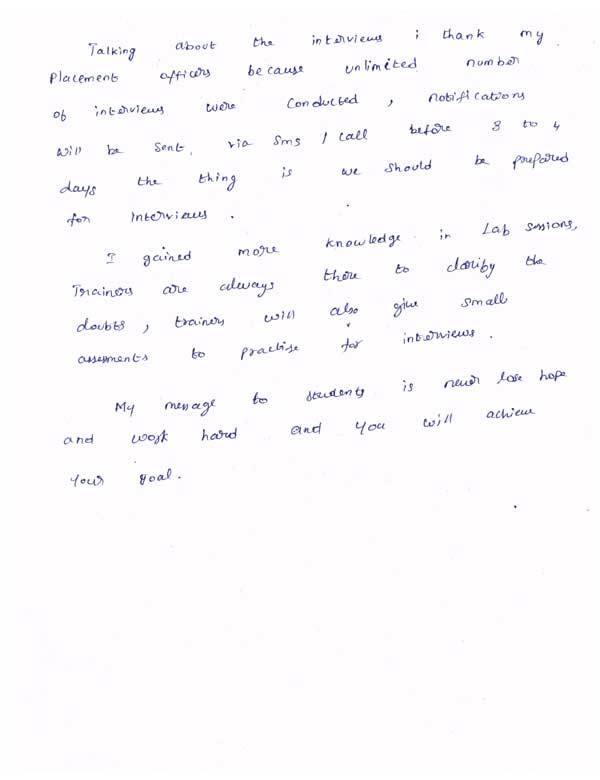 Dot Student Testimonial