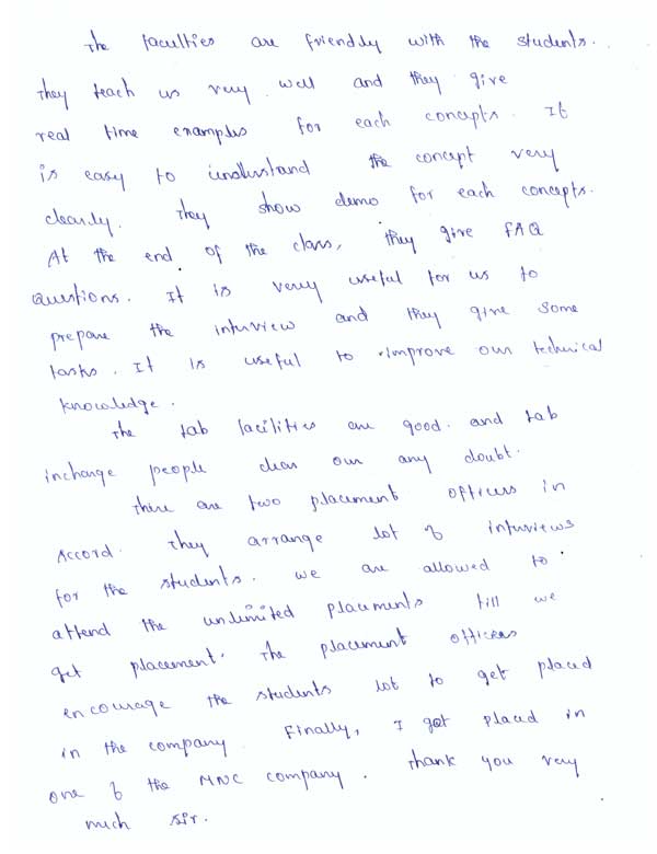 Dot Student Testimonial