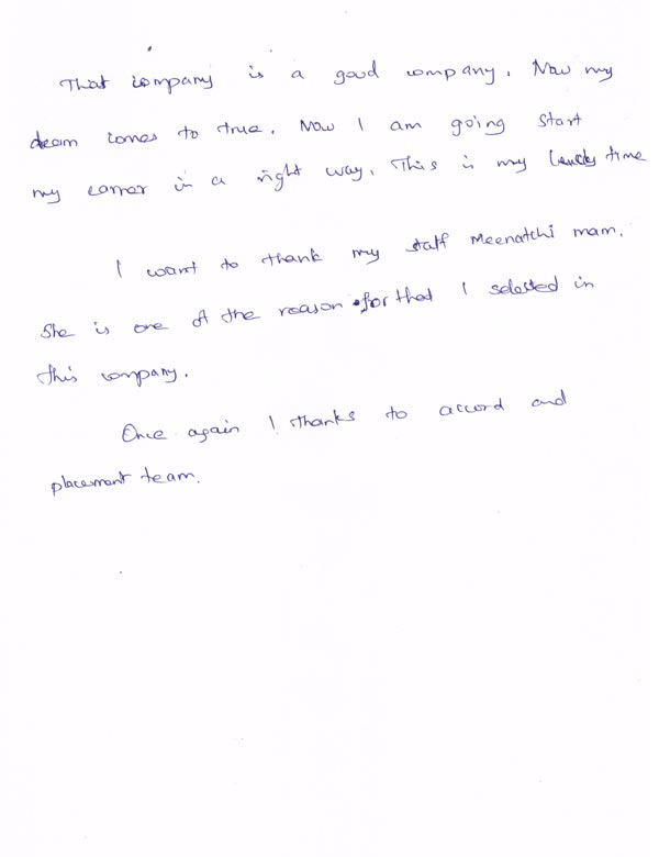 Dot Student Testimonial