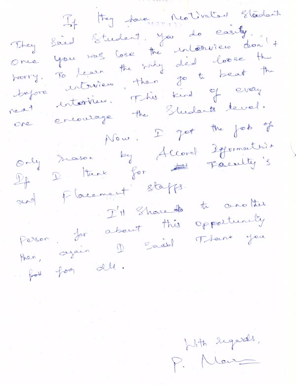 Dot Student Testimonial