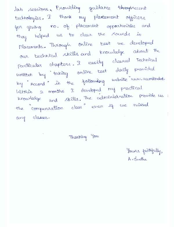 Dot Student Testimonial