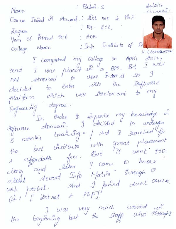 Dot Student Testimonial