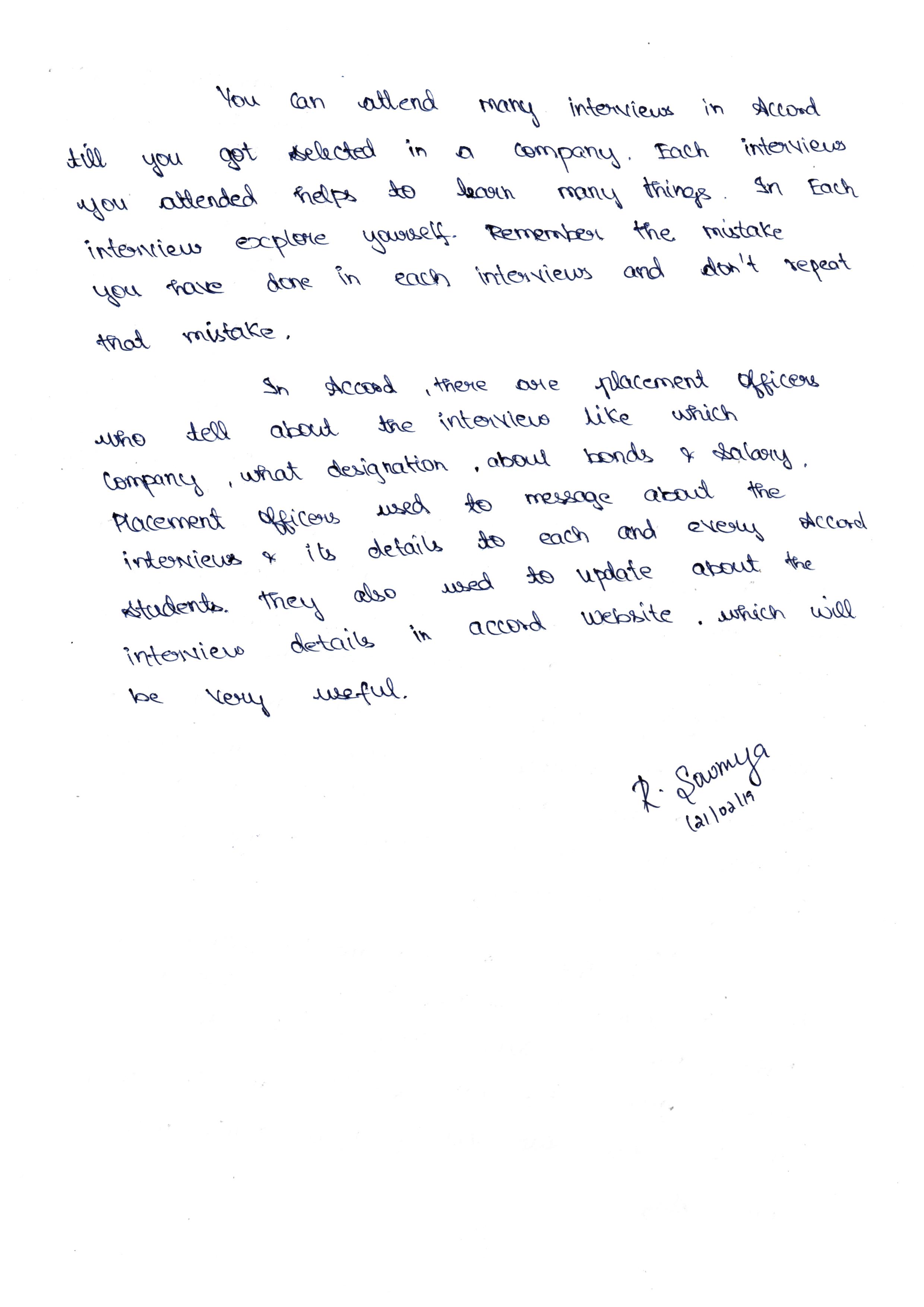 JAVA Student Testimonial