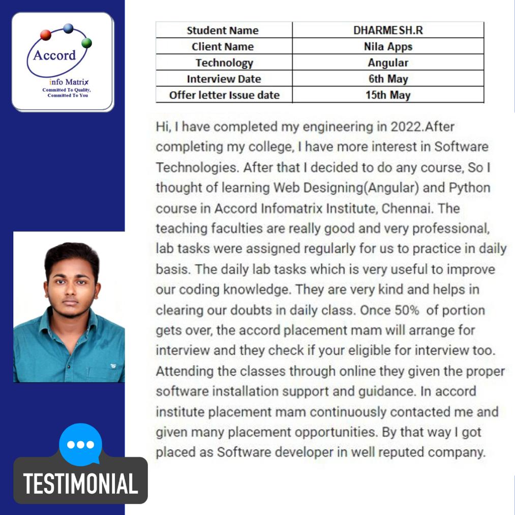 PHP Student Testimonial